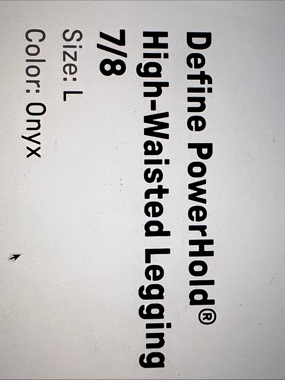 Fabletics Define PowerHold High Waisted 7/8 Legging - Picture 5 of 5